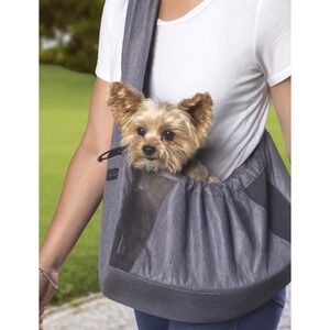 Outward Hound PoochPouch Front Carrier Sling Gray‎ Small Dog Pet Travel Bag 15lb